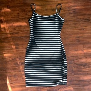 Striped bodycon dress